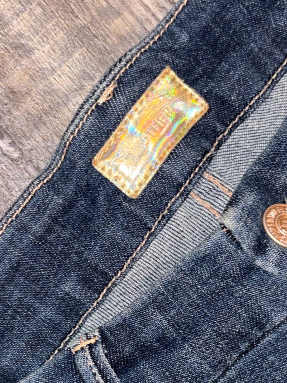 MOTHER The Looker Ankle Fray Jeans 25 Girl Crush Dark Wash - Picture 4 of 10